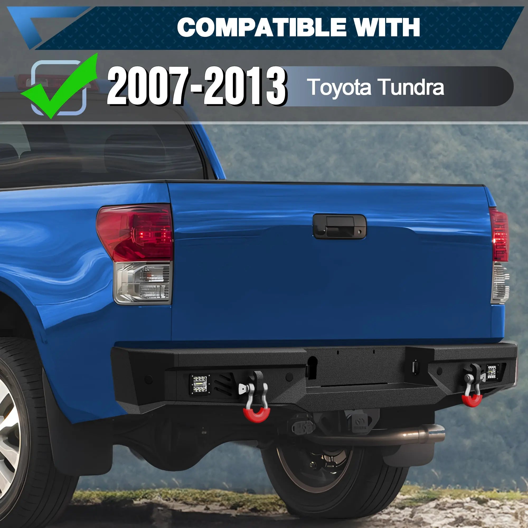 Tundra Bumper Front Bumper and Rear Bumper Set for 2007-2013 Toyota Tundra Pickup - POFENZE