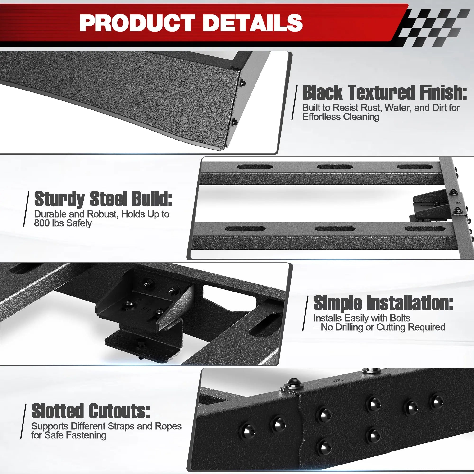 for Jeep Grand Cherokee WL & L 2021-2022-2023-2024-2025 Roof Rack - POFENZE